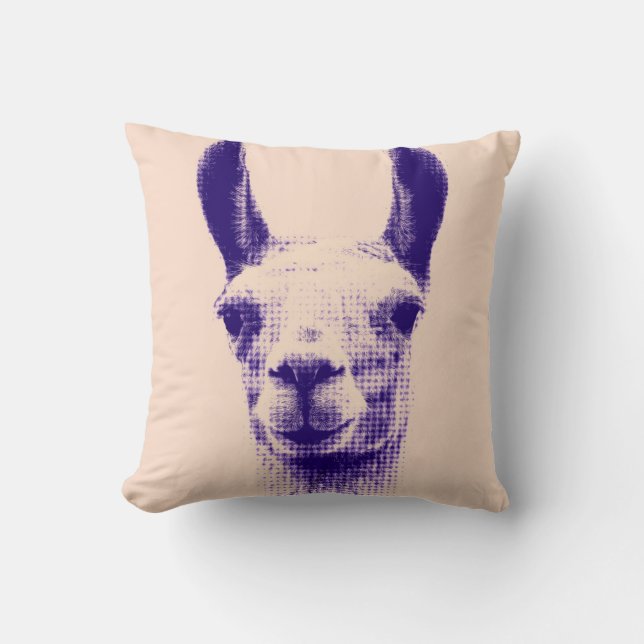 Funky Llama Pillow Kussen (Voorkant)