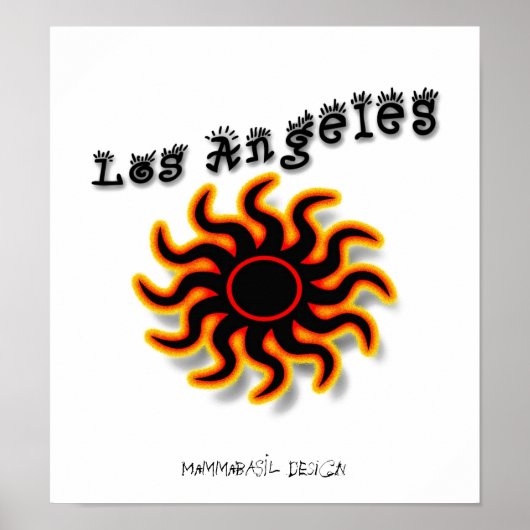 Funky Los Angeles Poster! Poster (Voorkant)