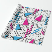 Funky Loud Memphis Design Cadeaupapier (Uitgerold)