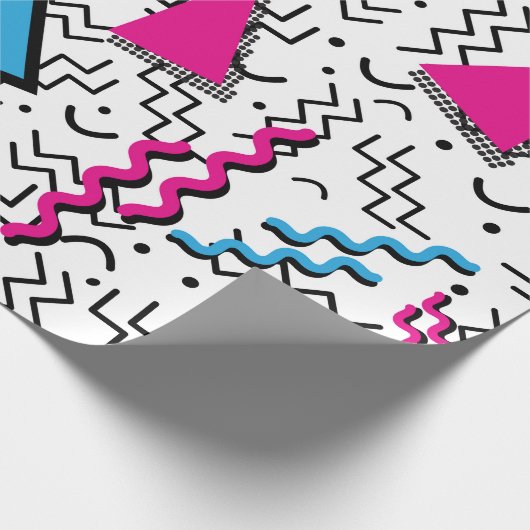 Funky Loud Memphis Design Cadeaupapier (Hoek)