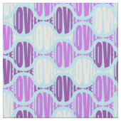 Funky Love Typography Paarse Stof (Close Up)