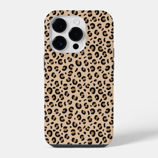 funky luipaardpatroon iPhone hoesje (Achterkant)