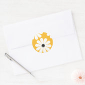 Funky madeliefjes (geel) Stickers (Envelop)