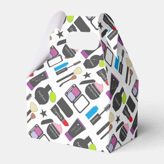 Funky Makeup Collage Bedankdoosjes (Voorkant Zijde)