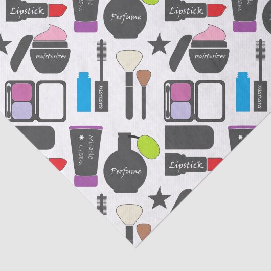 Funky Makeup Collage Tissuepapier (Detail)