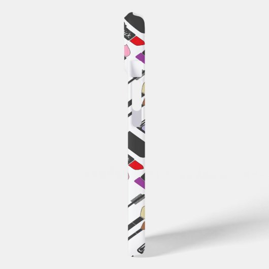 Funky Makeup Cosmetics Collage Pattern Case-Mate iPhone Case (Achterkant / Links)