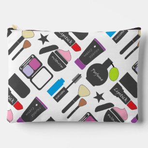 Funky Makeup Cosmetics Collage Pattern Etui