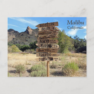 Funky Malibu Briefkaart! Briefkaart