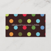 Funky mama card contactkaartje (Achterkant)