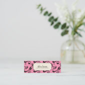 Funky mammie die kaarten oproept contactkaartje (Staand voorkant)