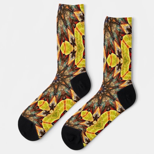 Funky Mandala Art Crazy Socks Sokken (Links)