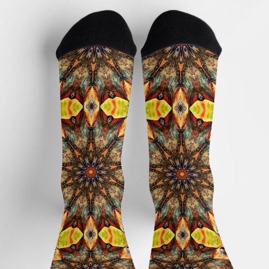 Funky Mandala Art Crazy Socks Sokken (Top)