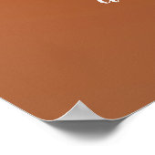 Funky Mandelbrot Fractal Flower met Custom Quote Poster (Hoek)