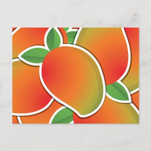 Funky mango briefkaart (Voorkant)