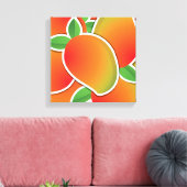 Funky mango canvas afdruk (Insitu (Woonkamer))