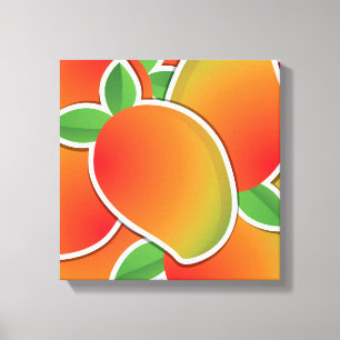 Funky mango canvas afdruk