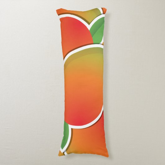 Funky mango lichaamskussen (Voorkant Verticaal)