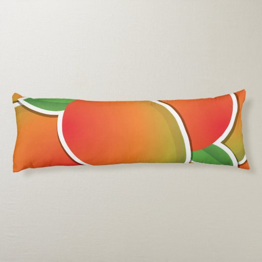 Funky mango lichaamskussen (Achterkant)