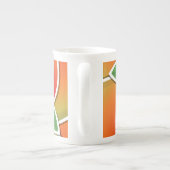 Funky mango porselein kop (Achterkant)