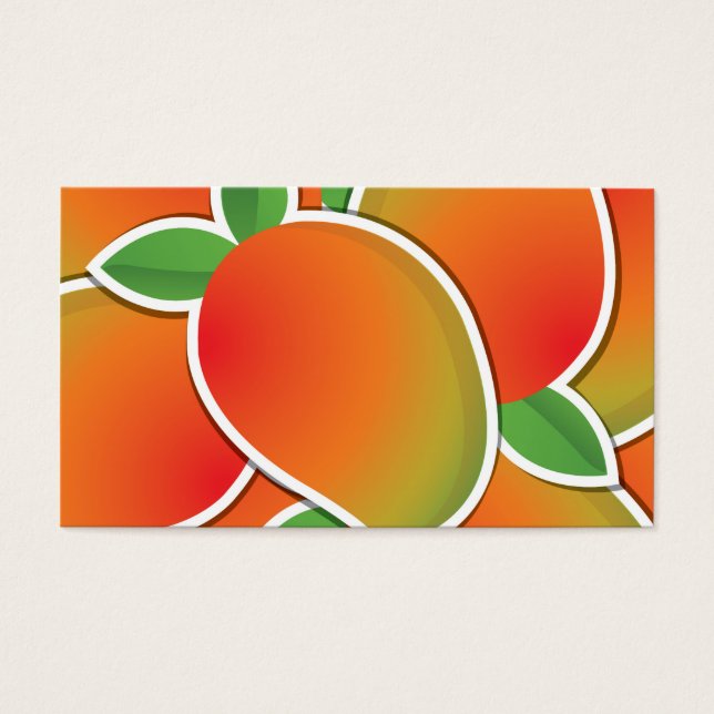 Funky mango visitekaartje (Voorkant)