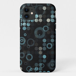 Funky Mannelijk Grijs Blauw Cirkel Stijlvolle Geom iPhone 11 Hoesje