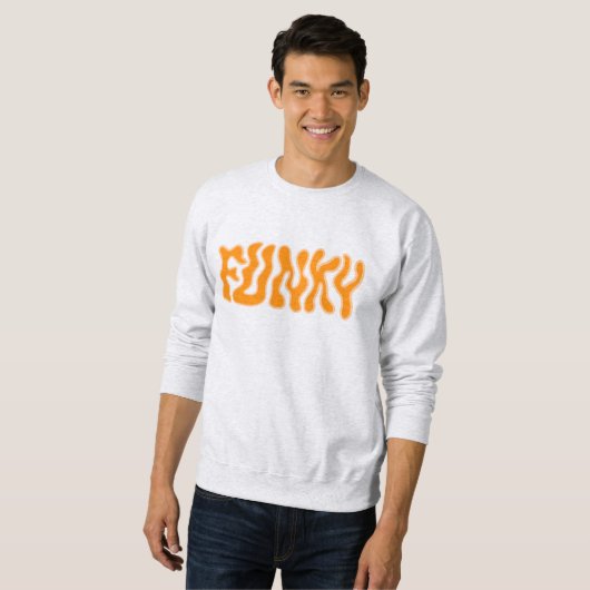 Funky Mannen basissweatshirt Trui (Voorkant volledig)