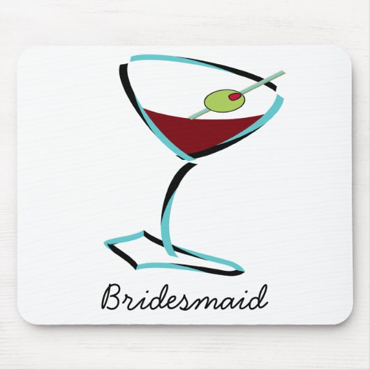 funky martini aqua muismat (Voorkant)