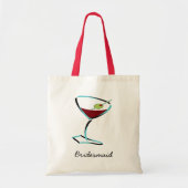 funky martini aqua tote bag (Voorkant)