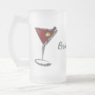 Funky martini Fun Bridesmaid Favors Matglas Bierpul