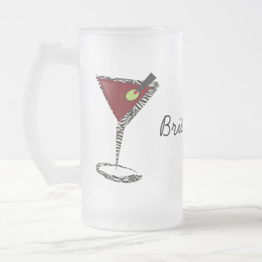 Funky martini Fun Bridesmaid Favors Matglas Bierpul (Links)