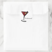Funky martini Fun Bridesmaid Favors Ronde Sticker (Tas)