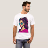 Funky meisjescartoon t-shirt (Voorkant volledig)