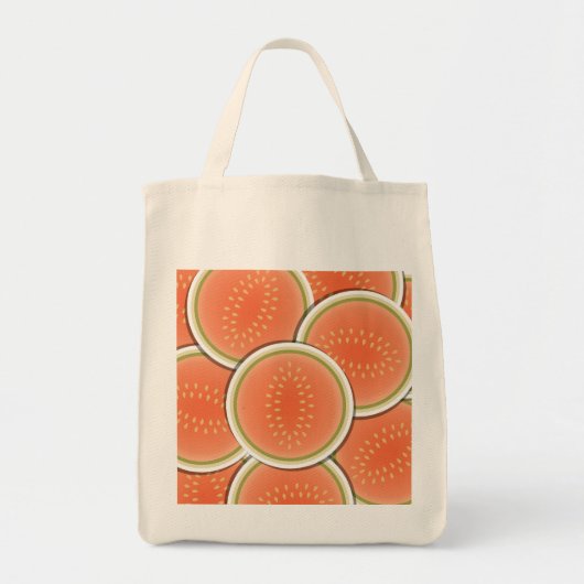 Funky meloenen tote bag (Voorkant)