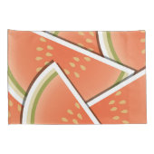 Funky melonwiggen kussensloop (Achterkant-Rechts)
