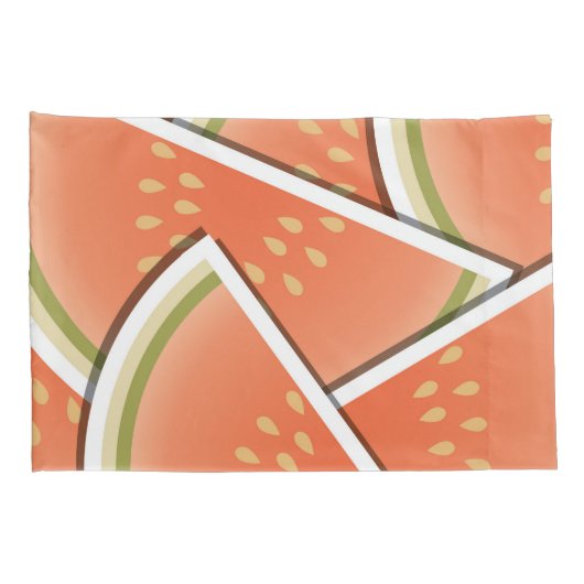 Funky melonwiggen kussensloop (Achterkant-Rechts)