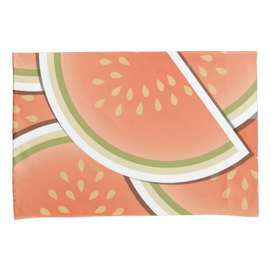 Funky melonwiggen kussensloop (Voorkant-Rechts)