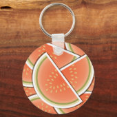 Funky melonwiggen sleutelhanger (Voorkant)