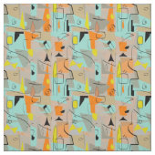 Funky Mid-eeuwse Stof (Swatch)