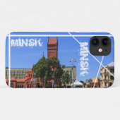 Funky Minsk Belarus Architecture iPhone 11 Hoesje (Achterkant (horizontaal))