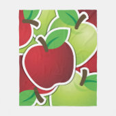 Funky Mixed-apples Fleece Deken (Voorkant)
