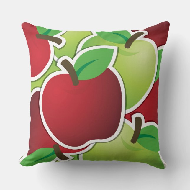 Funky Mixed-apples Kussen (Voorkant)