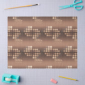Funky Mocha Latte Bokeh Dots Tissuepapier (Craft)