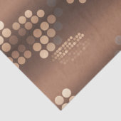 Funky Mocha Latte Bokeh Stippen Tissuepapier (Detail)