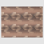 Funky Mocha Latte Bokeh Stippen Tissuepapier (Voorkant)