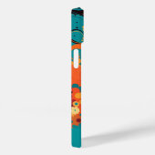 Funky mod bloemontwerp met wervelingen - scriptnaa Case-Mate iPhone case (Achterkant / Rechts)