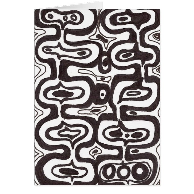 Funky Modern Art Card (Voorkant)