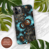 Funky Modern Eclectic Fractals Art Patroon iPhone Hoesje