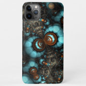 Funky Modern Eclectic Fractals Art Patroon iPhone Hoesje (Achterkant)