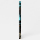 Funky Modern Eclectic Fractals Art Patroon iPhone Hoesje (Linkerkant)