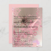 Funky Modern Monogram Uitnodiging voor een bruilof (Voorkant / Achterkant)